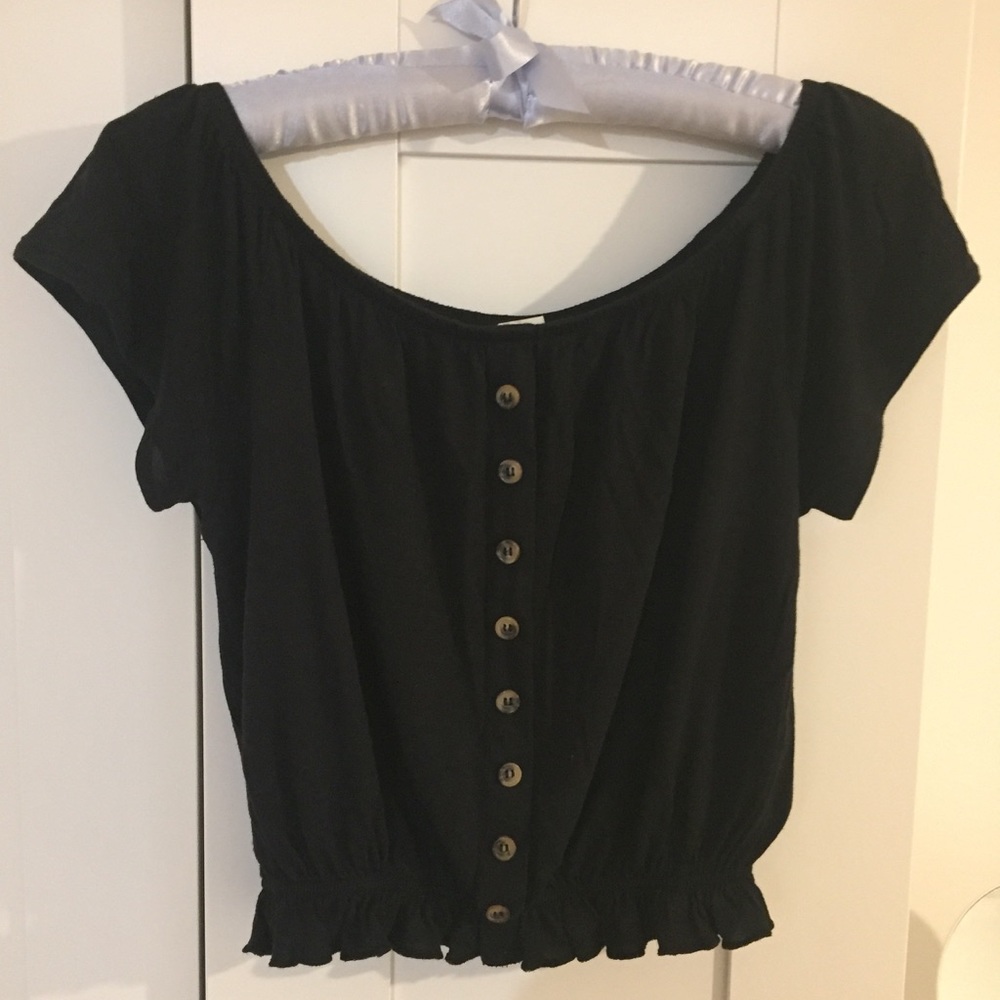 H&M black off the shoulder blouse